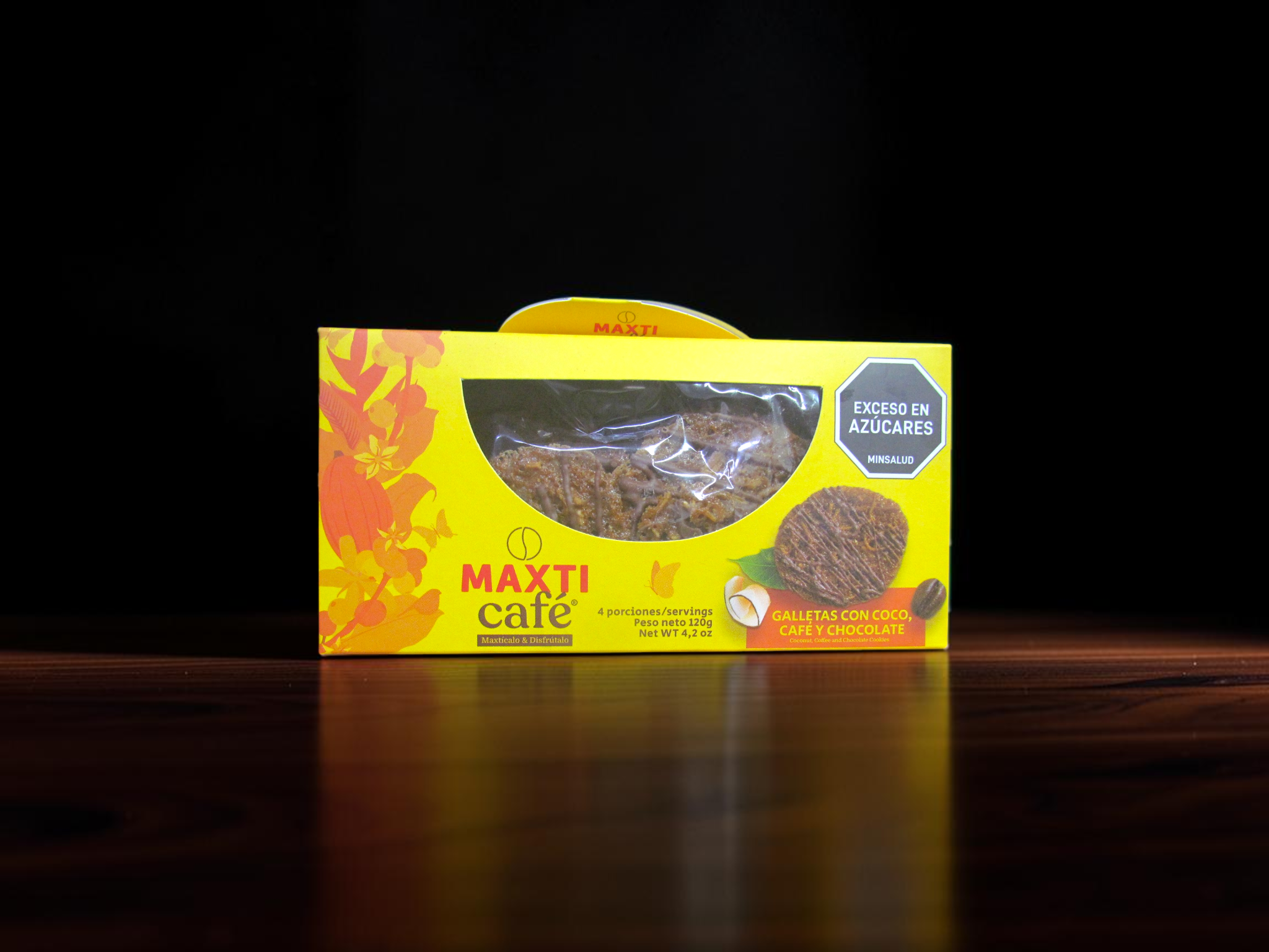 Galletas de chocolate coco y café x 120 gr