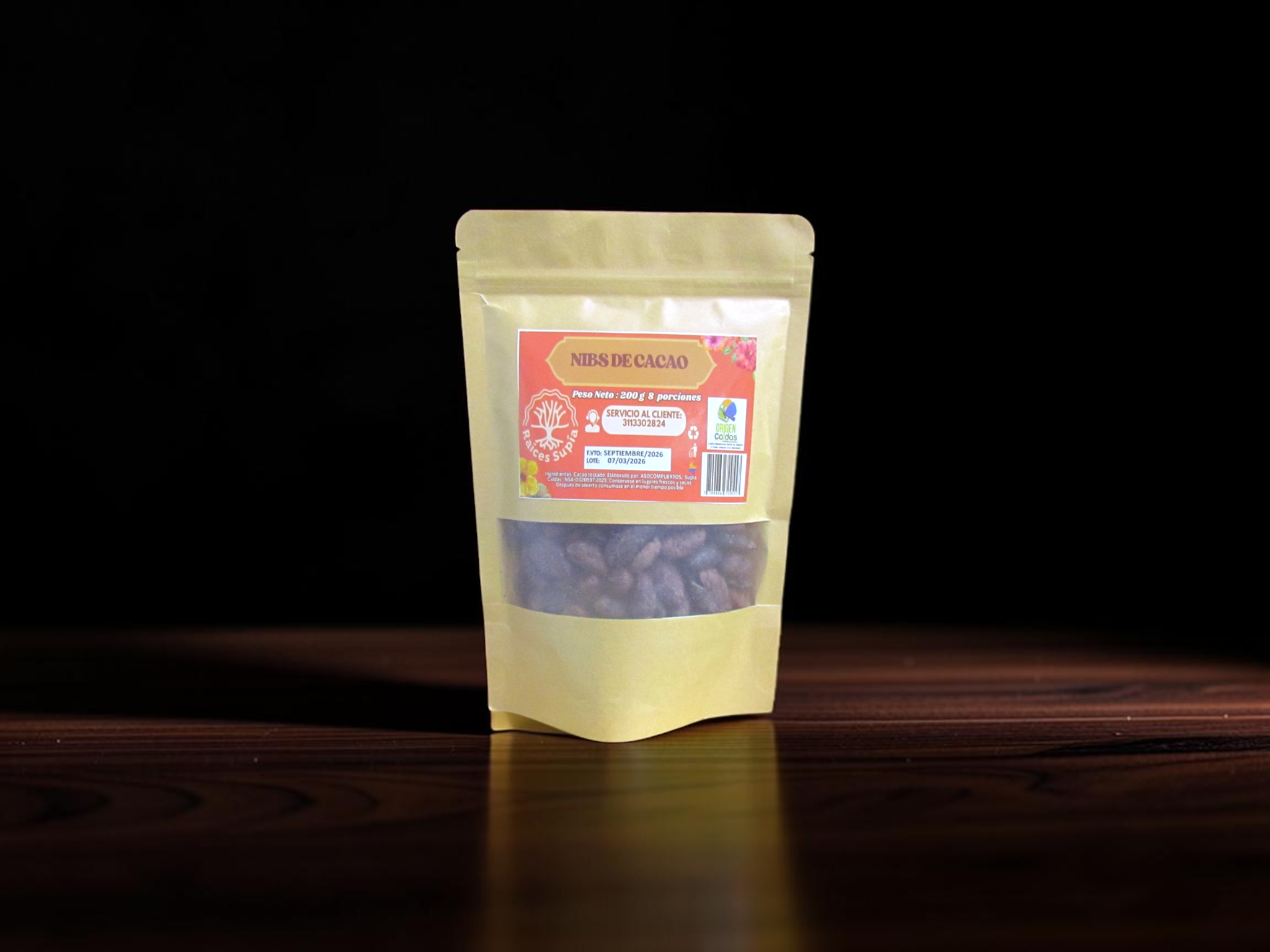 Nibs de cacao puro