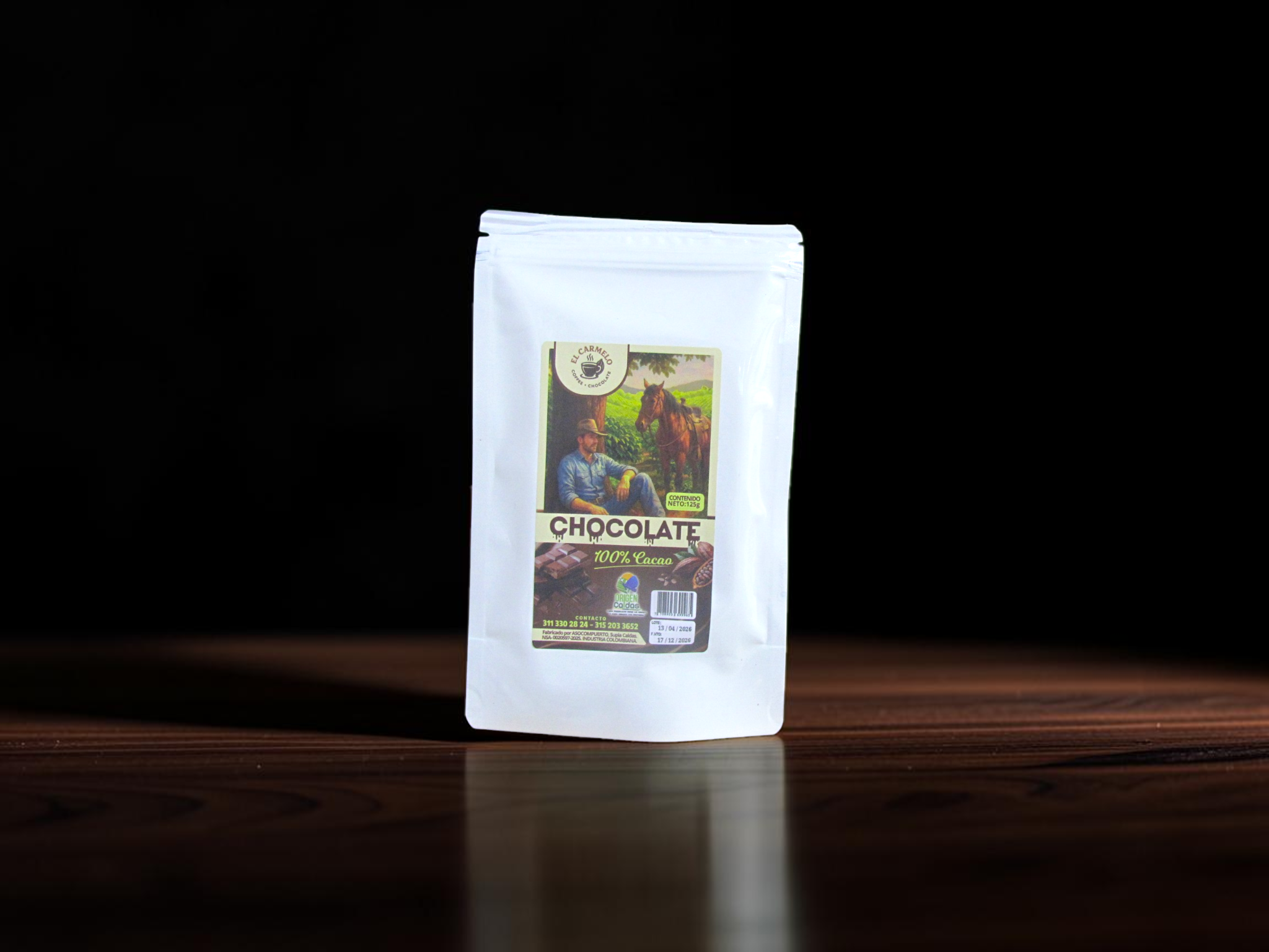 Chocolatina de cacao puro