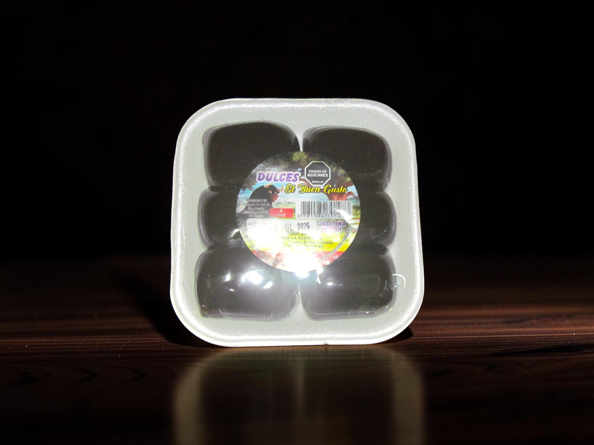 Gelatina negra x 6 uds